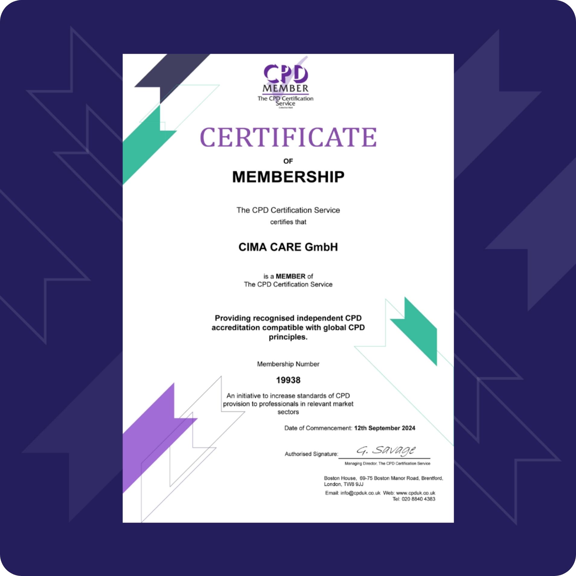 CPD Certificate 1